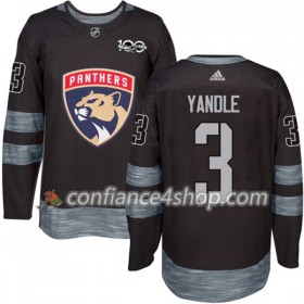 Adidas Maillot de Hockey Florida Panthers Keith Yandle 3 1917-2017 100th Anniversary Noir Authentic - Homme